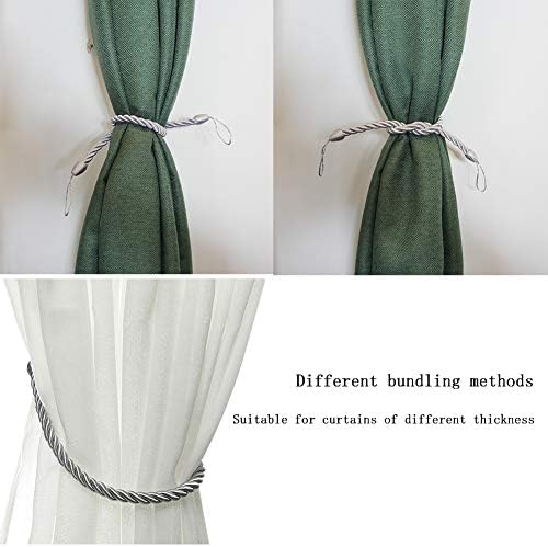 BEL AVENIR Curtain Tiebacks Ropes Tie-Backs, Handmade Holdbacks - Image 5