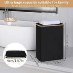 IEGrow Laundry Hamper with Lid, 150L Laundry Basket with 2 Mesh Bags - Image 2