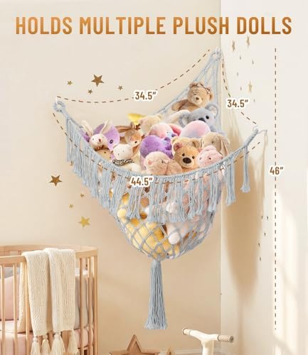 Lare Stuffed Animal Storage Hammock Corner Net - Image 5