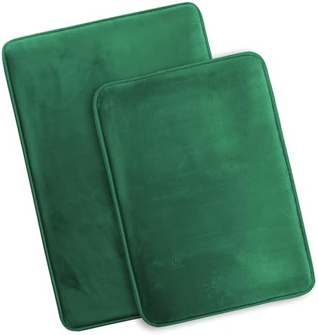 Clara Clark 2 Piece Bathroom Rugs Bath Mat Set, Velvet Memory Foam Bath Mats - Image 4