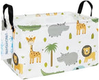 Rectangular Collapsible Animal Storage Basket Nursery Organizer by LANGYASHAN
