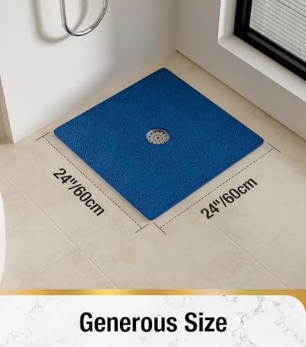HITSLAM Square Shower Mat, 24 x 24 Inch Non Slip Bath Mat - Image 2