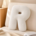 Letter Plush Pillow, Letter Hugging Throw Pillows, Decorative Initial Letter by Shapeazy