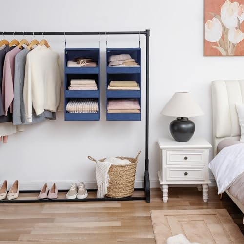 GRANNY SAYS 3-Shelf Hanging Closet Organizer, Foldable Storage - Image 2