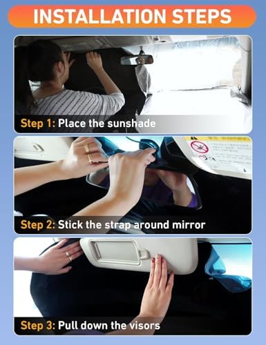 EcoNour Windshield Sun Shade Compatible - Image 4