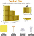 AWTATOS Cube Storage Organizer, 6 Cube Closet Storage Shelves - Image 3