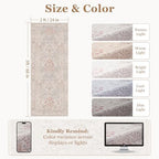 Cream Floral Animal 2x5 Rug Runners - Image 2