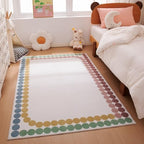 Amazon Basics Kids Printed Area Rug, Machine Washable, Colorful Dots by AmazonBasics