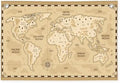 Wheatwin World Map Wall Art Banner by Wheatwin