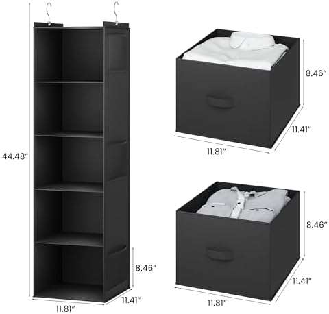 YOUDENOVA Hanging Closet Organizer, Hanging Shelves - Image 3