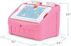 Step2 2-in-1 Toy Box & Art Lid, Kids Toy Storage Bin & Organizer, Easel & Chest - Image 2