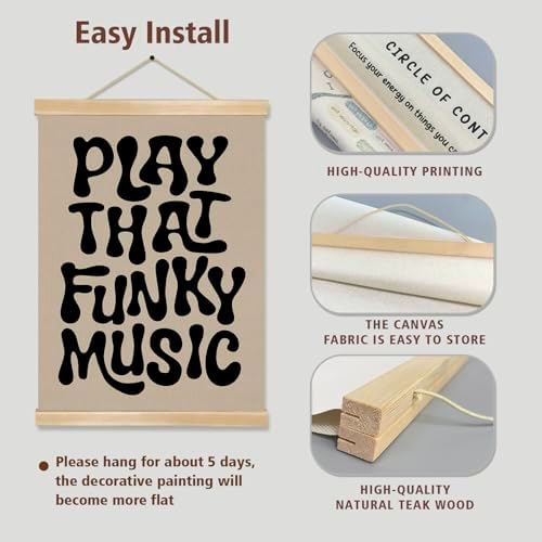 You found a duck Play That Funky Music Wall Art Decor, Retro 70s Groovy - Image 6