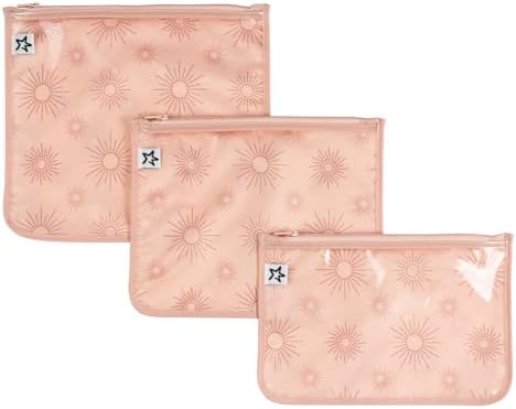 Tiny Twinkle Diaper Bag Organizing Pouches|3 Pack Mess-Proof Clear Front Travel by TinyTwinkle