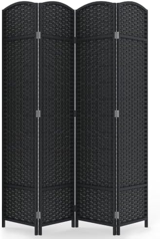 JOSTYLE Outdoor Privacy Screen 4-Panel Folding Room Divider Space Partition by Jostyle
