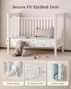 Yoofoss 2-Pack Baby Crib Sheets - Image 4