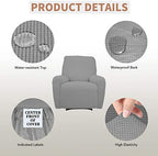 Easy-Going 100% Waterproof Recliner Chair Cover，1-Piece Recliner Slipcover - Image 3
