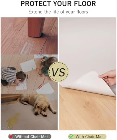 Beige Vinyl Floor Mat for Home - Image 2