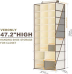 Hanging Shoe Organizer for Closet-Collapsible Storage Rack - Image 3