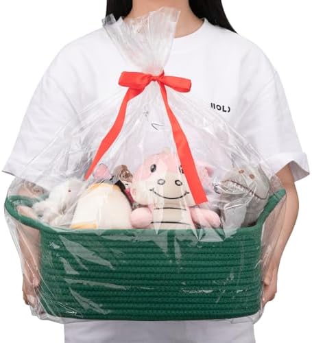 OIAHOMY Woven Basket, Gift Basket Empty - Image 6