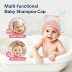 FUNUPUP Baby Shower Cap for Toddlers Kids, Soft TPE Silicone, Nude Pink - Image 5