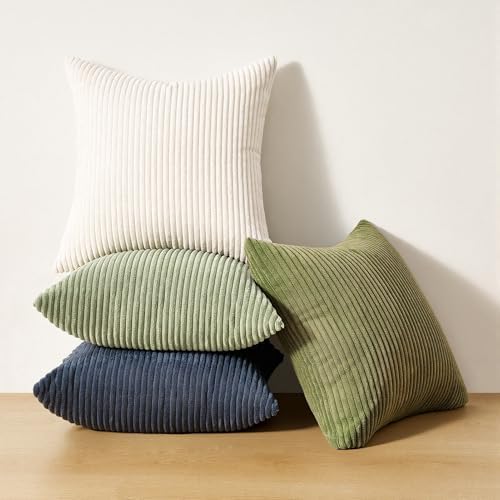 Topfinel 22x22 Muted Teal Boho Farmhouse Couch Throw Pillows Decorative Velvet - Image 5