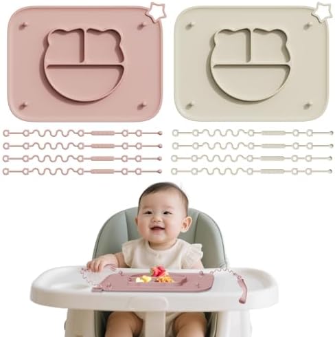 2 Pack Silicone Baby Placemats by Cathill