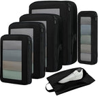 BAGAIL 4 Set/6 Set/8 Set Compression Packing Cubes Travel Accessories by BAGAIL