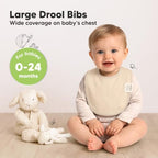 KeaBabies 8-Pack Organic Baby Bibs - Image 2