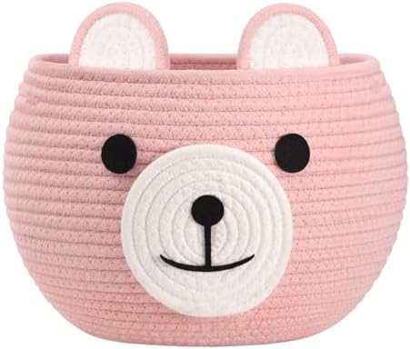 CherryNow Baby Basket for Gifts Empty, Cute Bear Design by CherryNow
