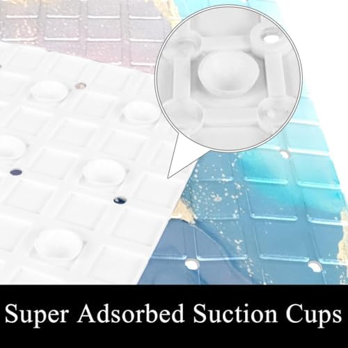 Bathtub Mat Non Slip 26.8x15.1 Inch, Machine Washable Shower Mats - Image 3