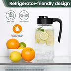Mason Jar Pitcher, 64 oz, Glass Pitcher - Image 5