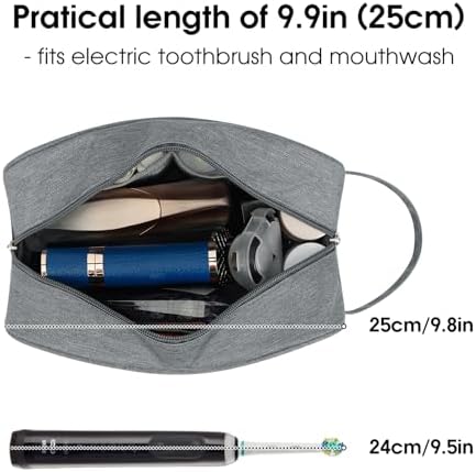 Narwey Travel Toiletry Bag for Women, Dopp Kit Men, Medicine Bag - Image 2