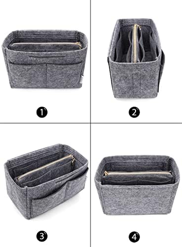 LEXSION Felt Purse Organizer Insert, Tote Bag Shaper Dividers - Image 3