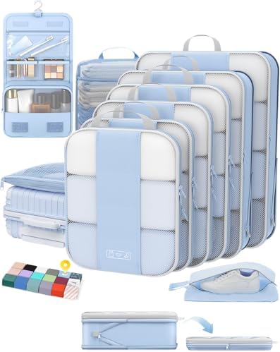 OlarHike 10 Set Compression Packing Cubes by OlarHike
