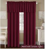 H.VERSAILTEX Blackout Valances for Windows, Kitchen Window Valance Curtains for - Image 3
