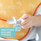 Bumkins Baby Utensils Set, Chewtensils Silicone Spoons - Image 3