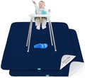 Splat Mat 2 Pack for Under High Chair Waterproof Splash Mat 42''×46'' by Bilobanbabybedding