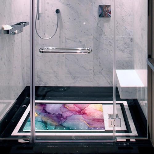 Bath Tub Shower Mat, Washable Bathtub Floor Mats, Suction Cups and Drain Holes - Image 6