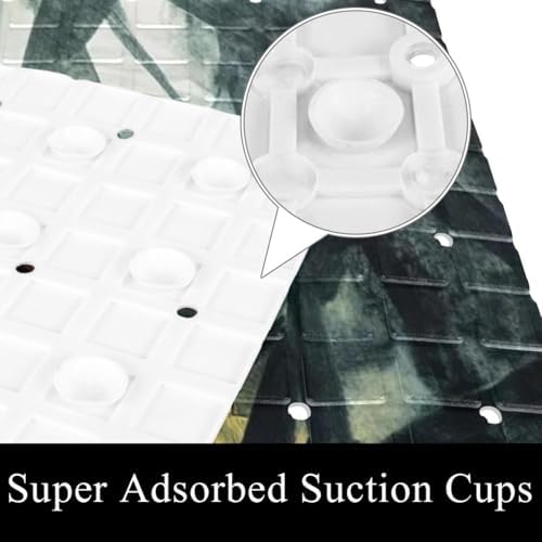 Bath Tub Shower Mat, Washable Bathtub Floor Mats, Suction Cups and Drain Holes - Image 3