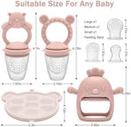 Baby Teething Toy with Fruit Food Feeder & Popsicle Freezer Molds Set - Image 5