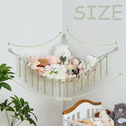 Pretty Jolly Stuffed Animal Storage Hammock - Image 6