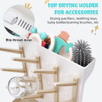Baby Bottle Drying Rack: Space Saving Vertical Bottle Drying Holder - Image 5