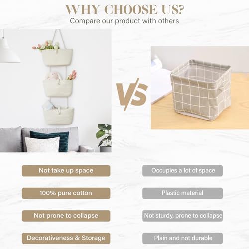 TeoKJ 3-Tier Hanging Baskets for Storage - Image 5