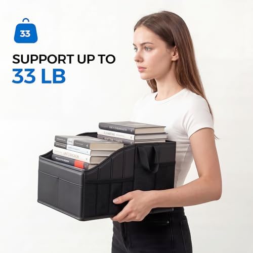 WHHMK Sturdy Leather Car Storage Support Up to 33 LB of Weight - Image 2