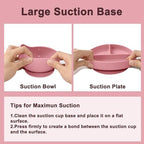 Silicone Baby Feeding Set 14 Pcs, Baby Led Weaning Set, Deep Red - Image 5