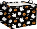 Halloween Basket Cute Baskets for Kids Pumpkin Basket Rectangular Storage Bin by TIBAOLOVER