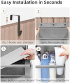STORAGE MANIAC Over the Door Organizer 6-Shelf Closet Hanging Storage - Image 5