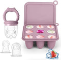 Baby Fruit Food Feeder Breastmilk Popsicle Molds, Silicone Food Freezer Tray by Lovbaby