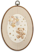 SONMYSULIL Bear Nursery Wall Art Decor, Boys Girls Room Oval Wall Hanging Decor by Unknown