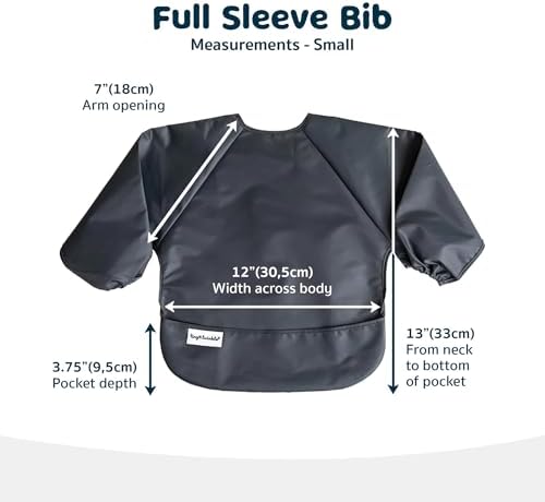 Tiny Twinkle Long Sleeve Bib for Babies & Toddlers | 2-Pack Waterproof Smock - Image 2